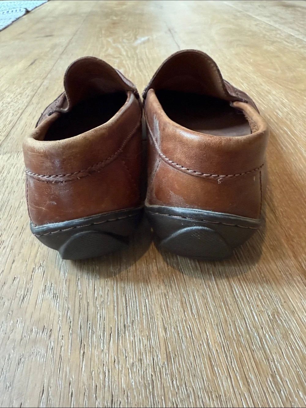 Giorgio Brutini Men's Brown Leather Slip-On Loafers